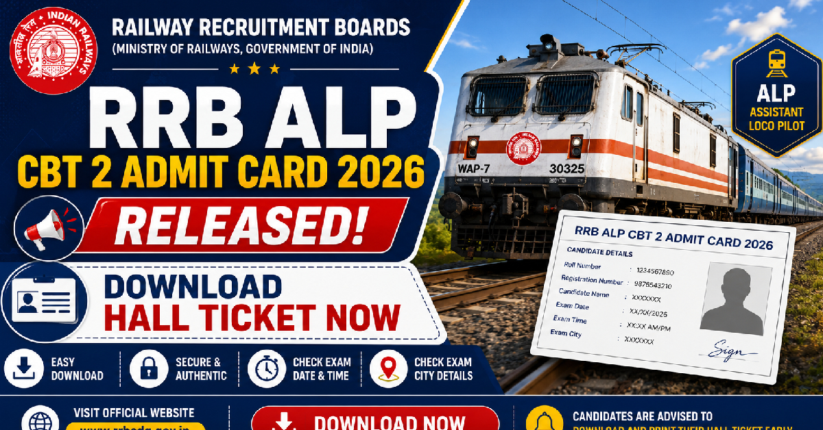 RRB ALP CBT 2 Admit Card 2026